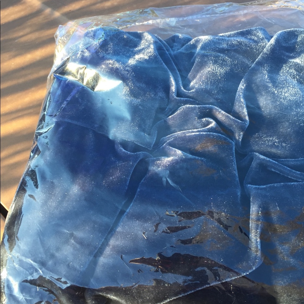 Velvet Duster Jacket  Blue - Picture 3 of 3